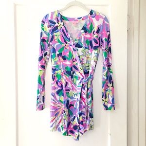 Lilly Pulitzer Tiki Wrap Romper, XS